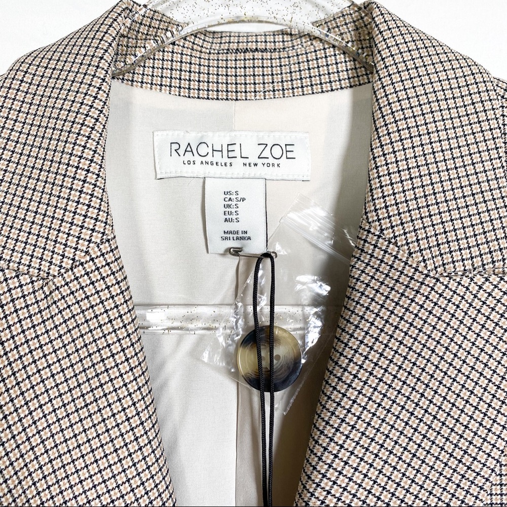 Rachel Zoe Tan and Black Blazer Size Small - Picture 2 of 7